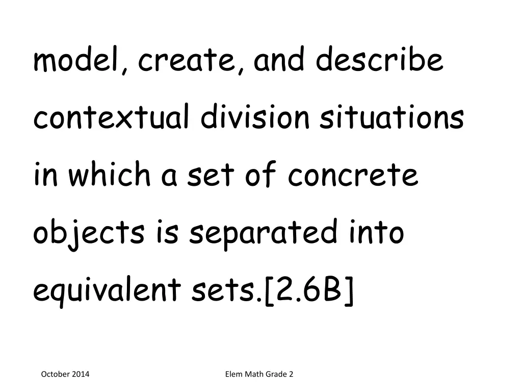 model create and describe contextual division