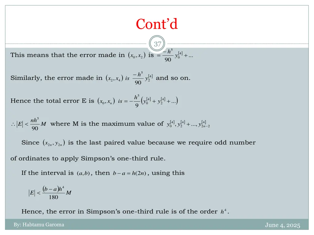 cont d 22