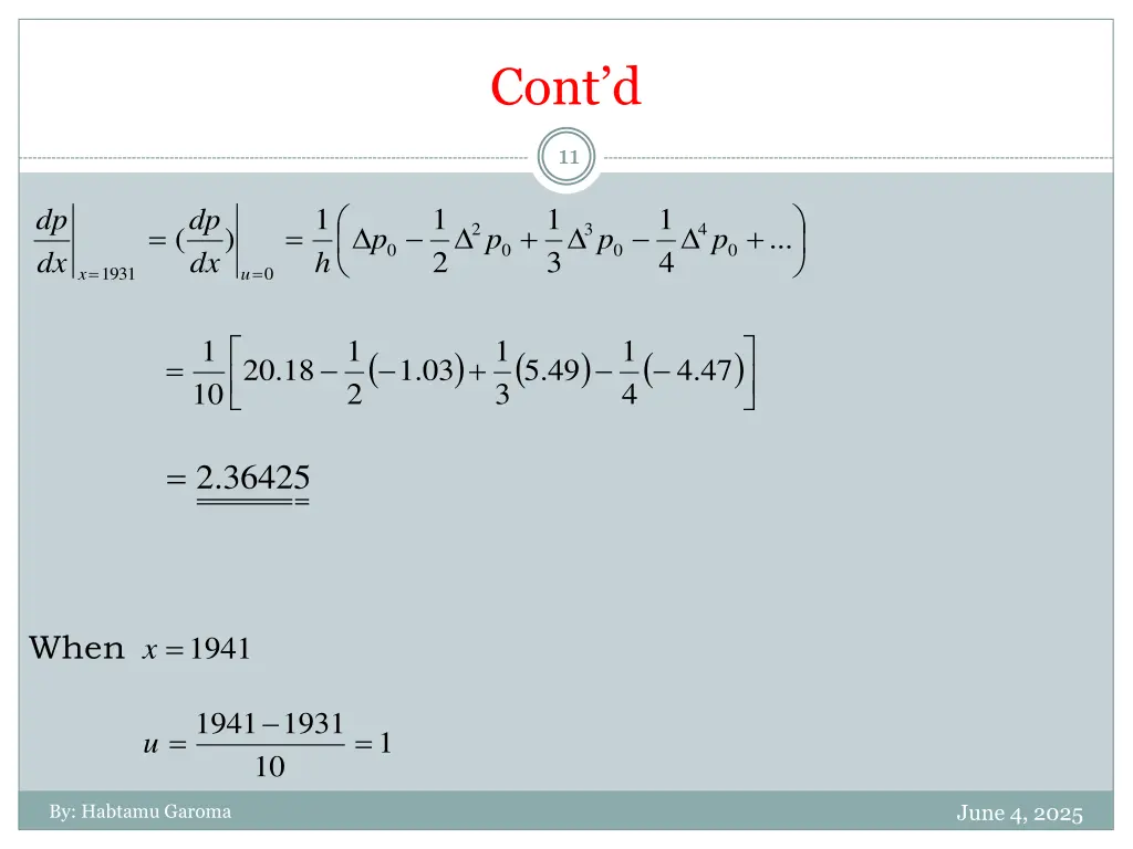 cont d 5