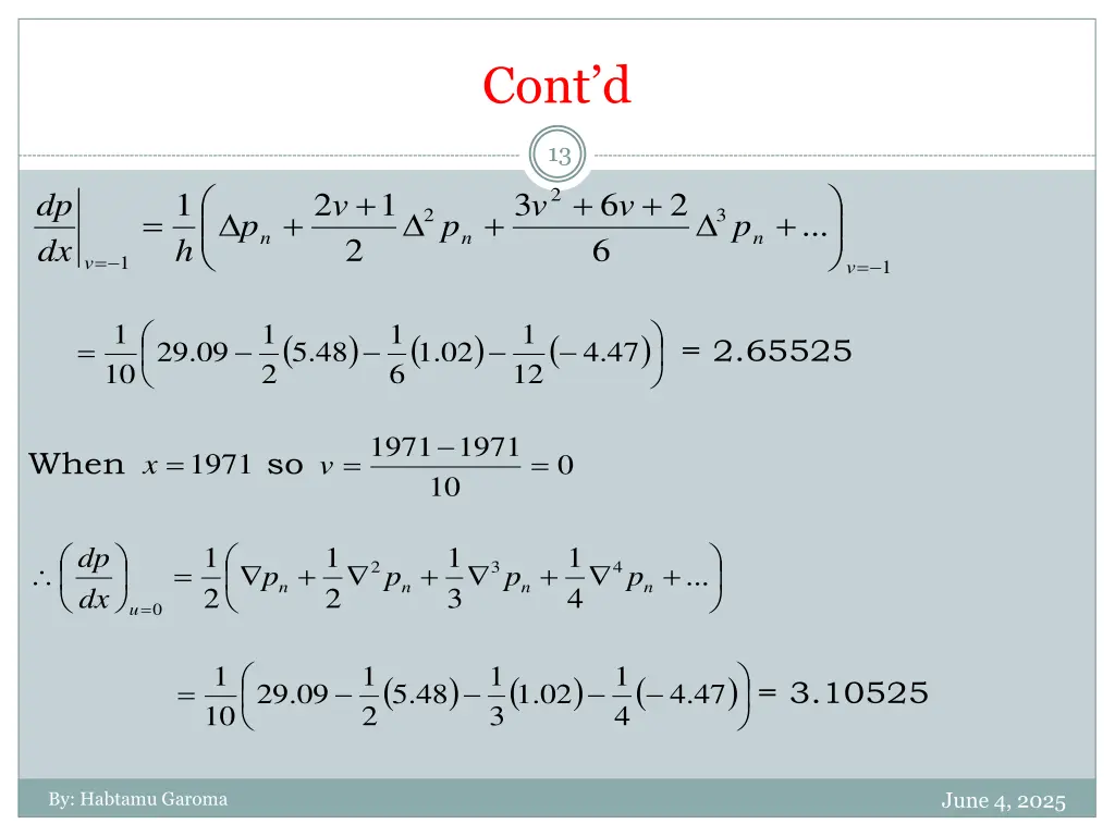 cont d 7