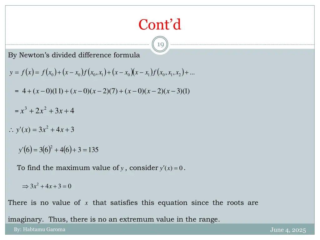 cont d 9