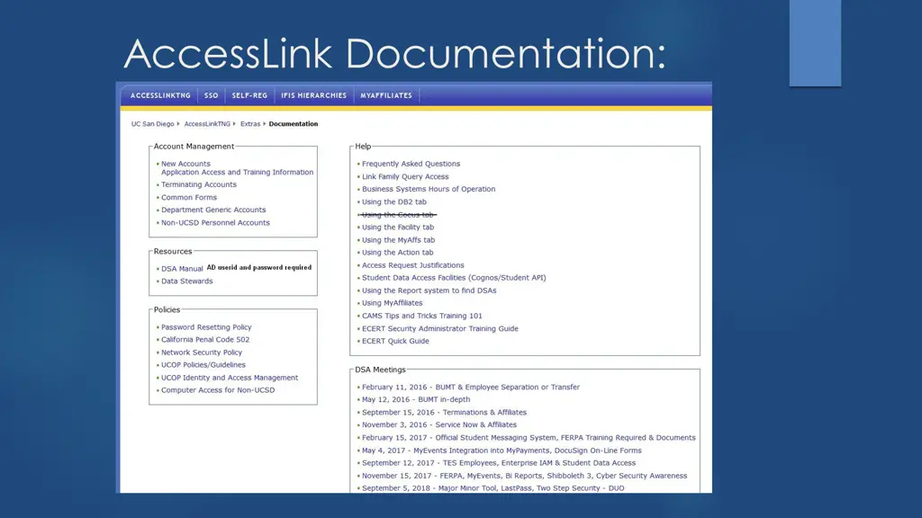 accesslink documentation
