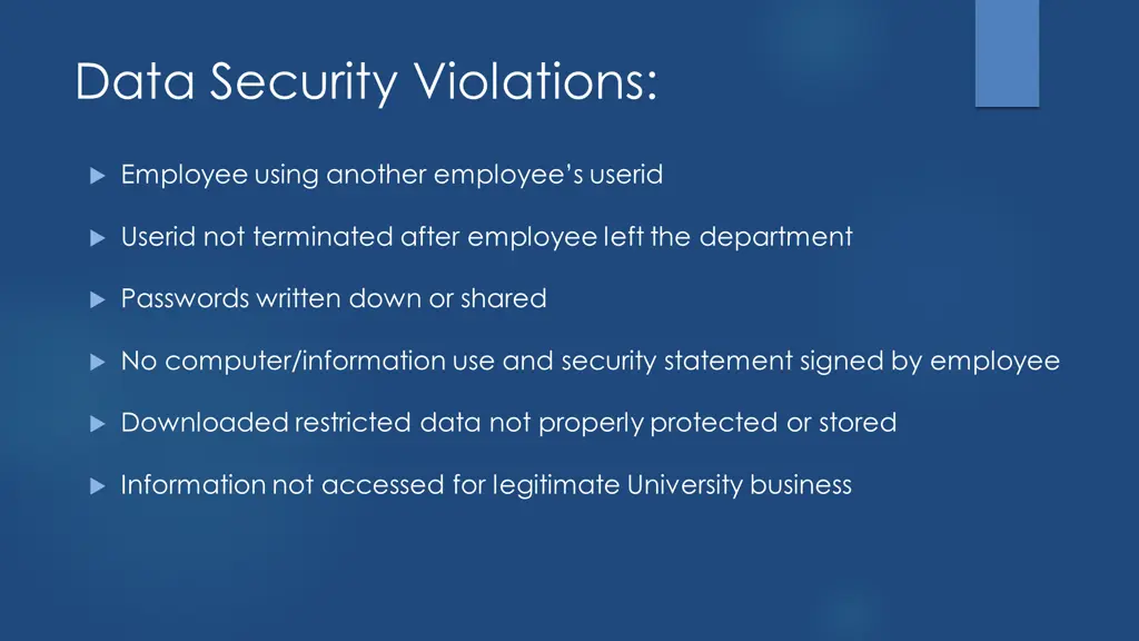 data security violations