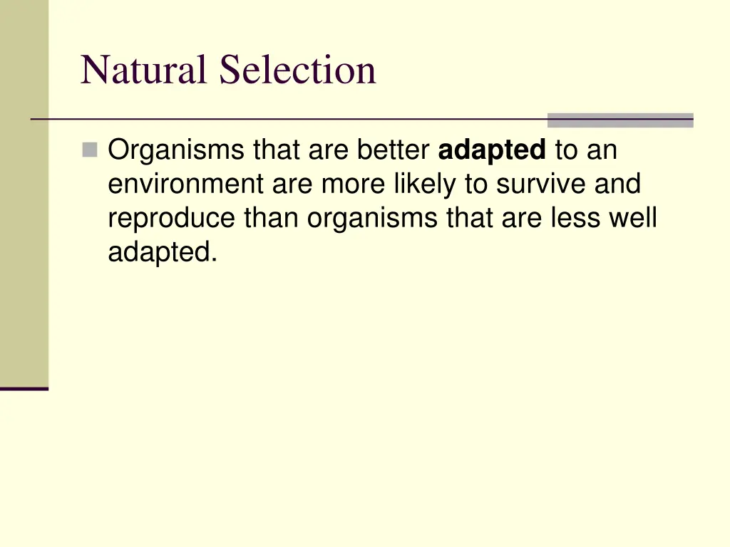 natural selection