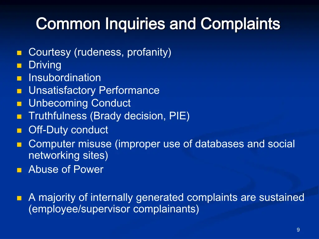 common inquiries and complaints common inquiries 1