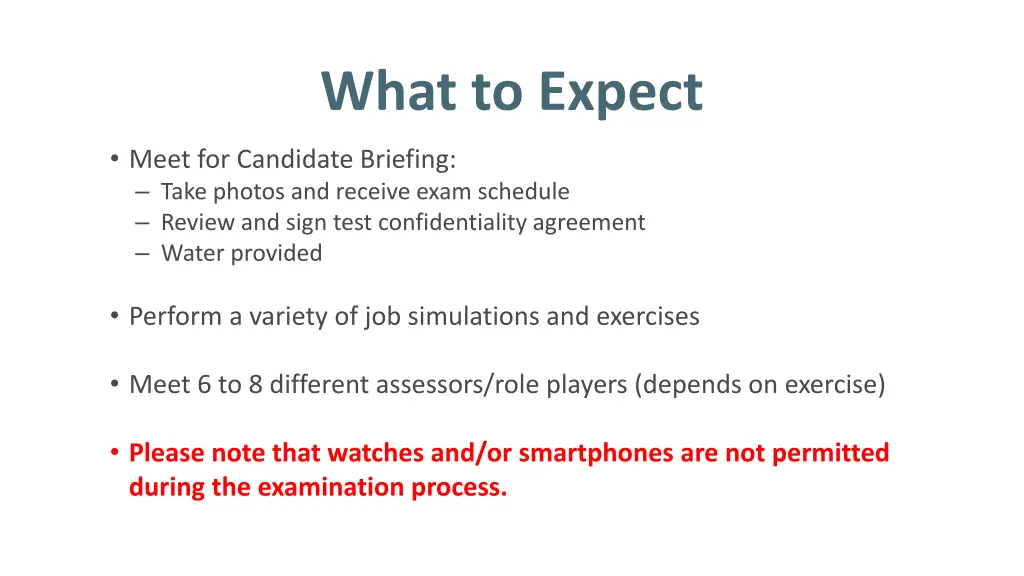 what to expect
