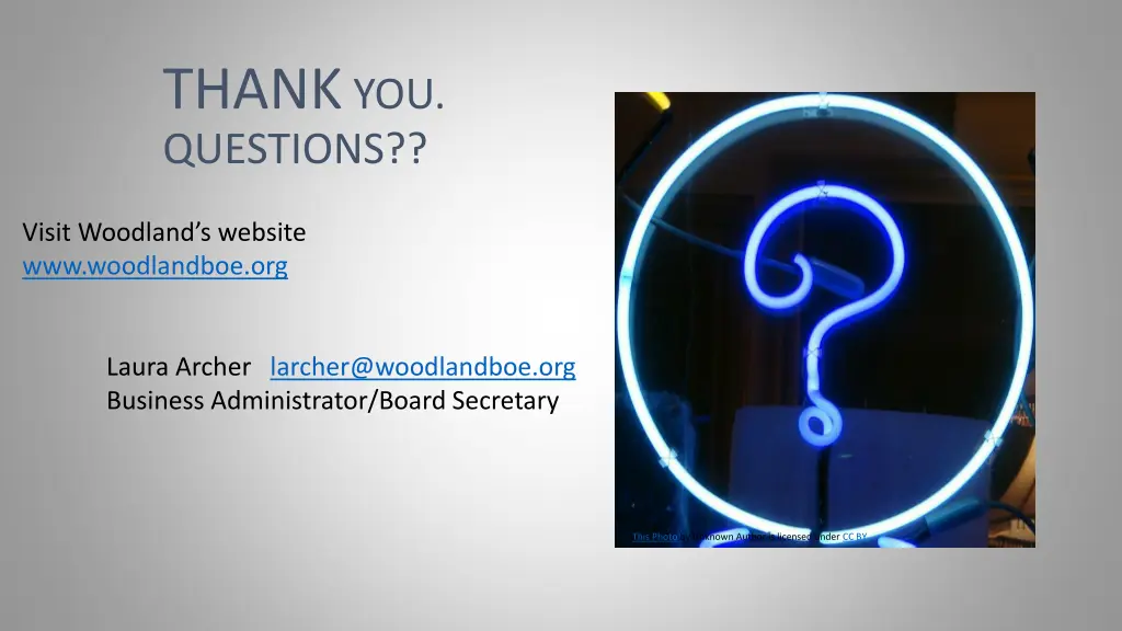 thank you questions