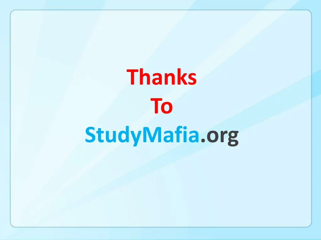 thanks to