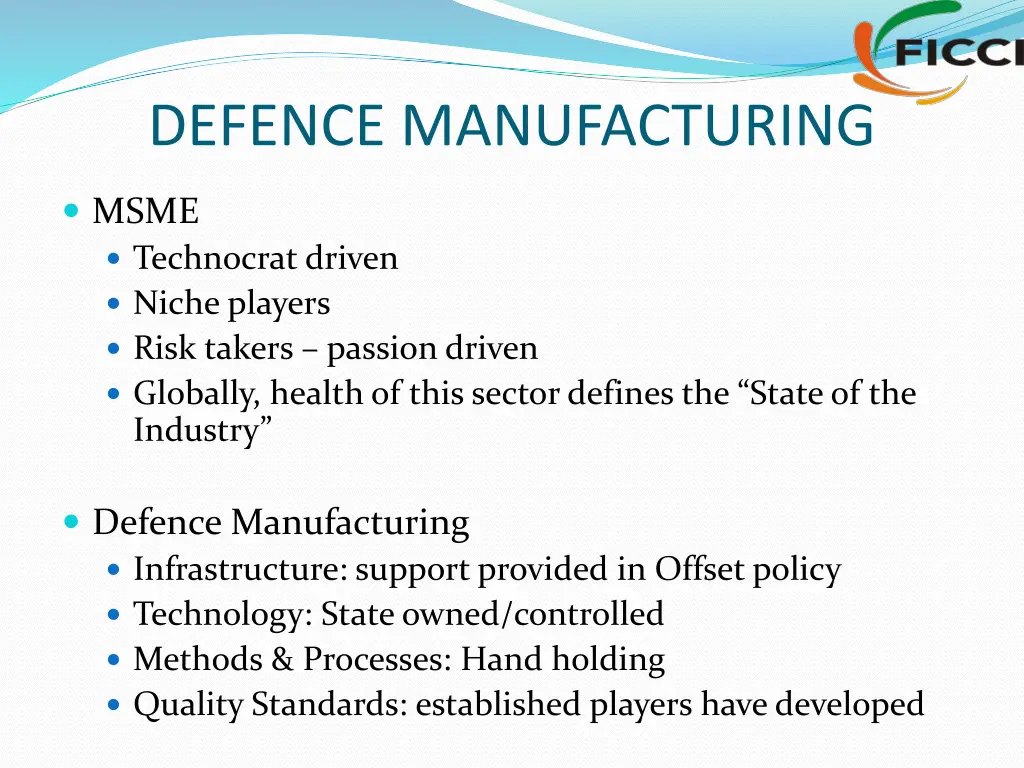 defence manufacturing