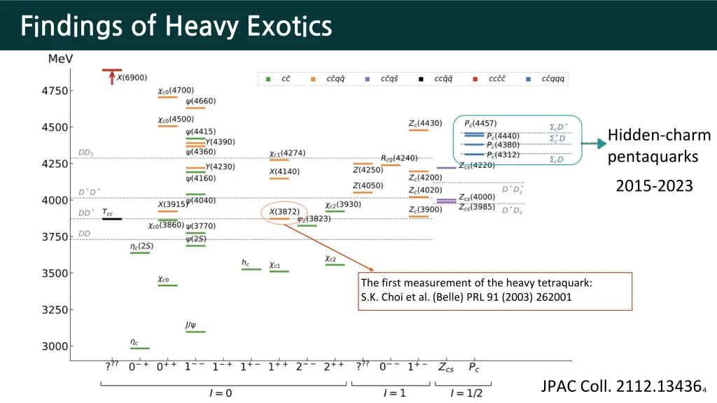 findings of heavy exotics