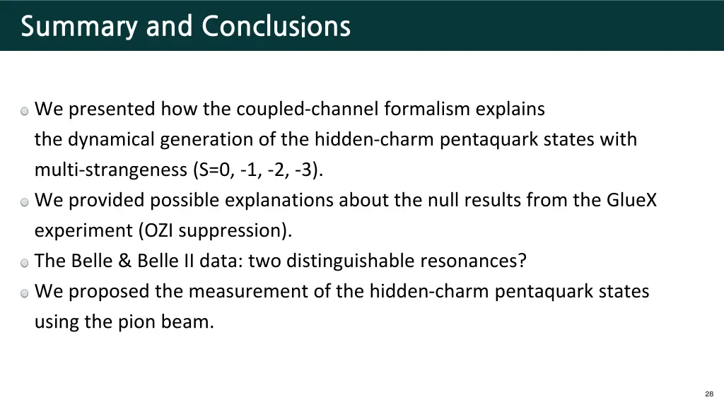 summary and conclusions