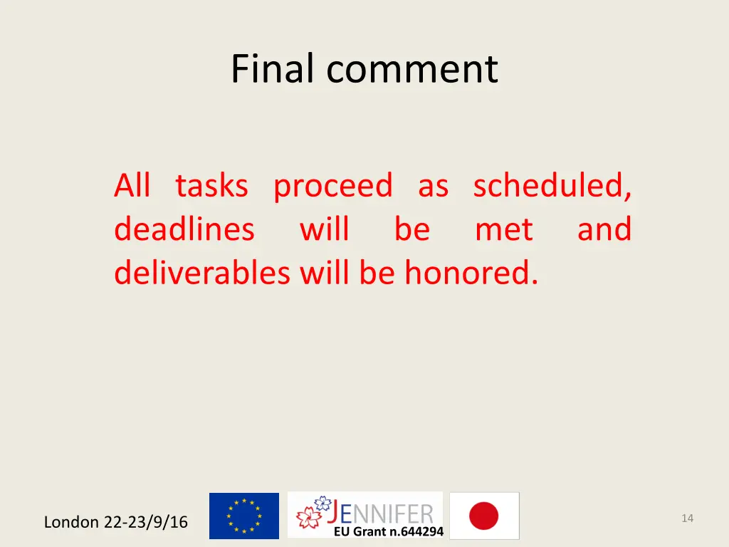 final comment