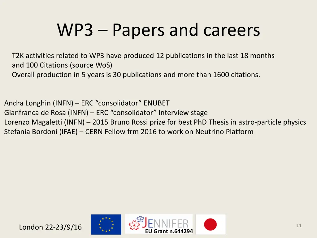 wp3 papers and careers