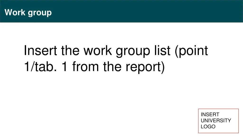 work group