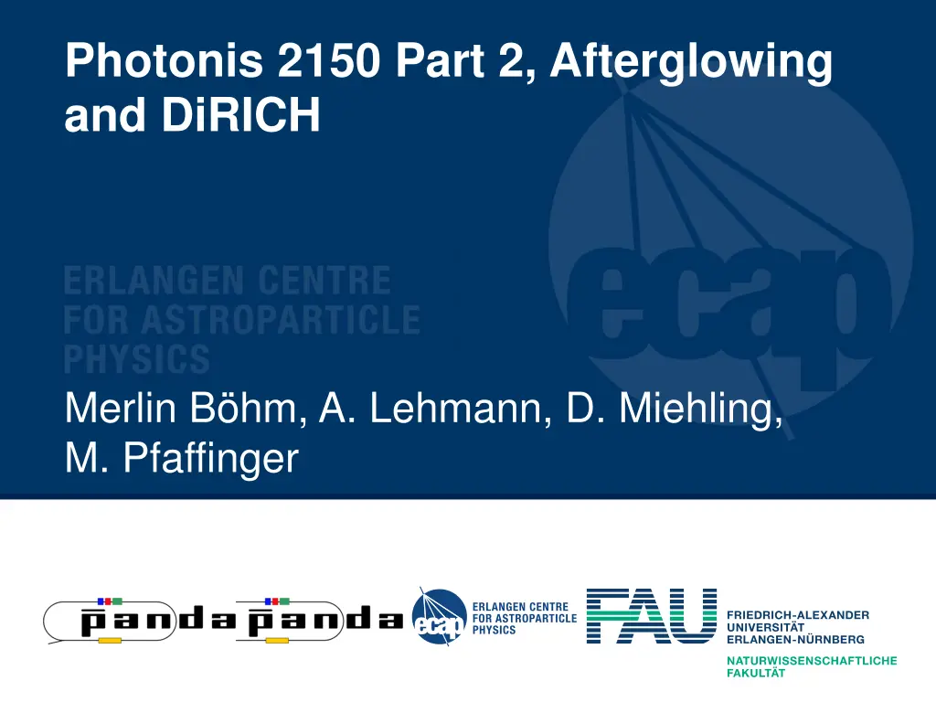 photonis 2150 part 2 afterglowing and dirich