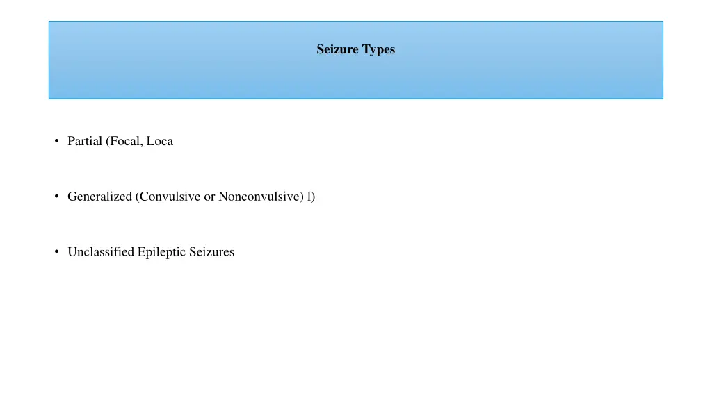 seizure types