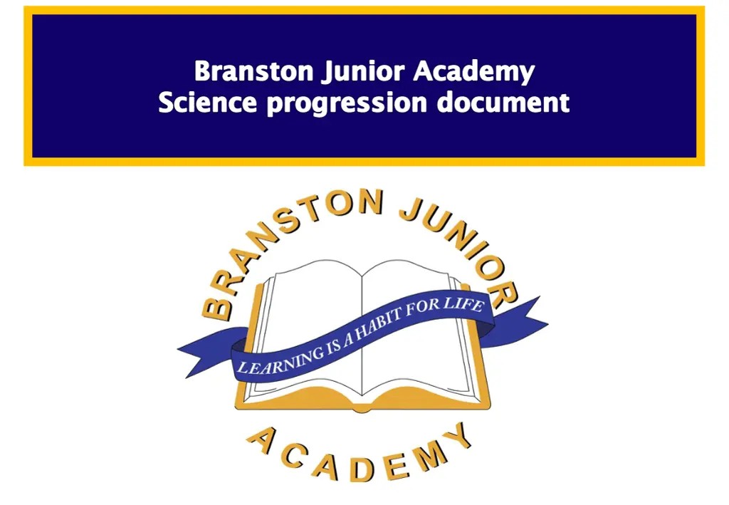 branston junior academy science progression