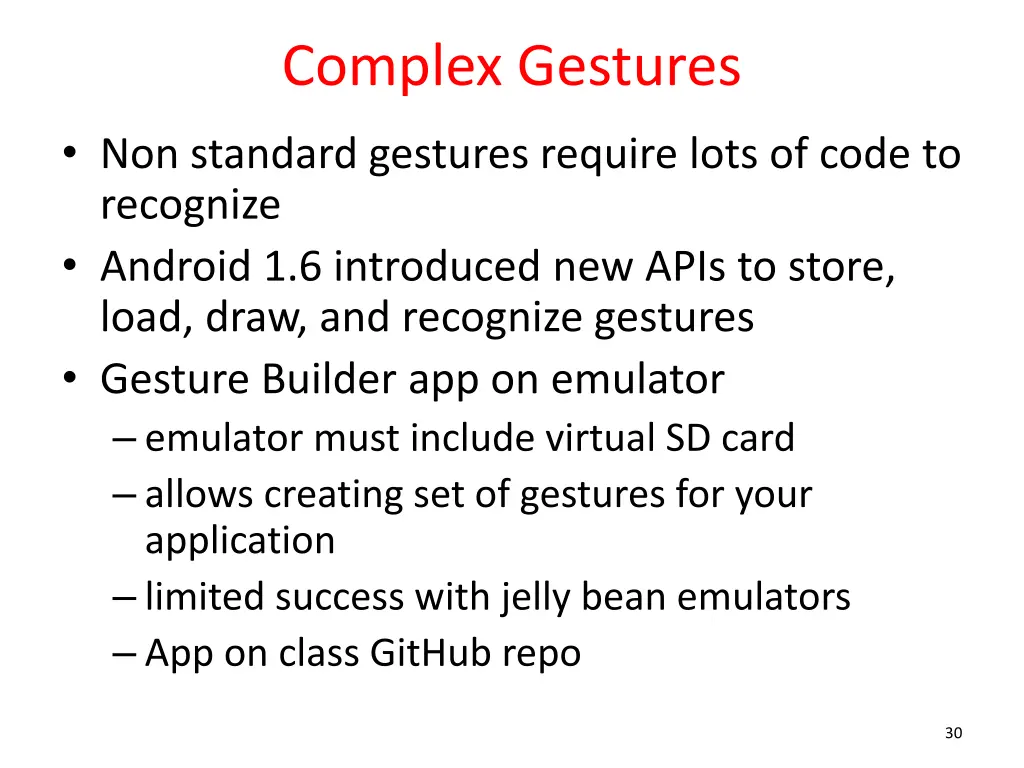 complex gestures 1