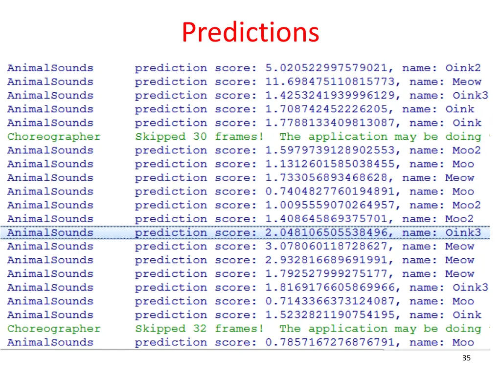 predictions