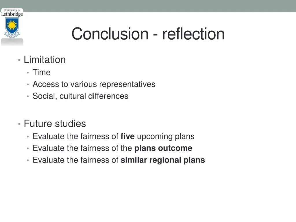 conclusion reflection
