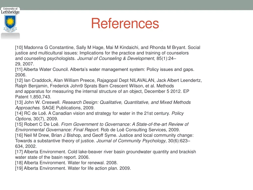 references 1