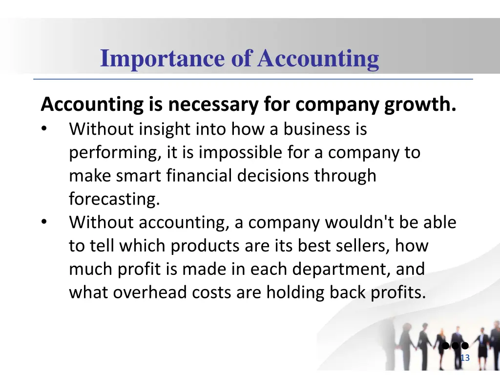 importance of accounting