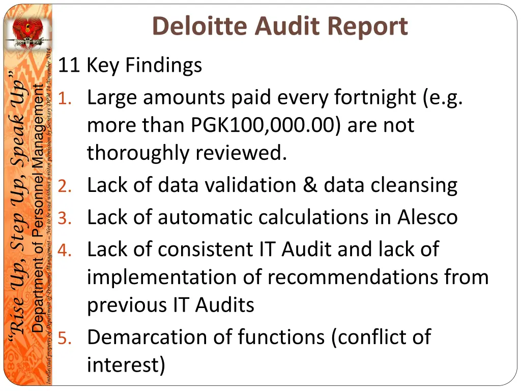 deloitte audit report