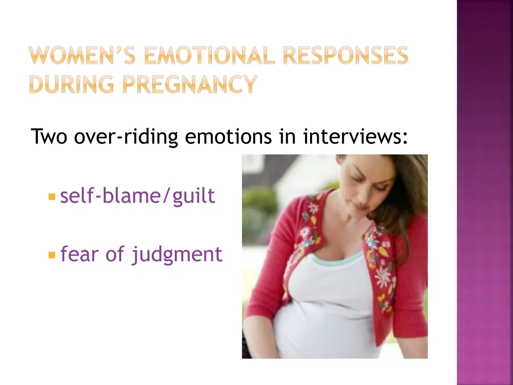 women s emotional responses during pregnancy