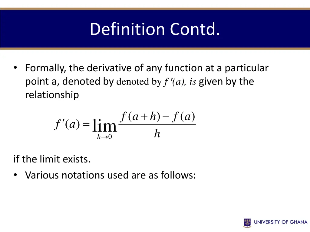 definition contd