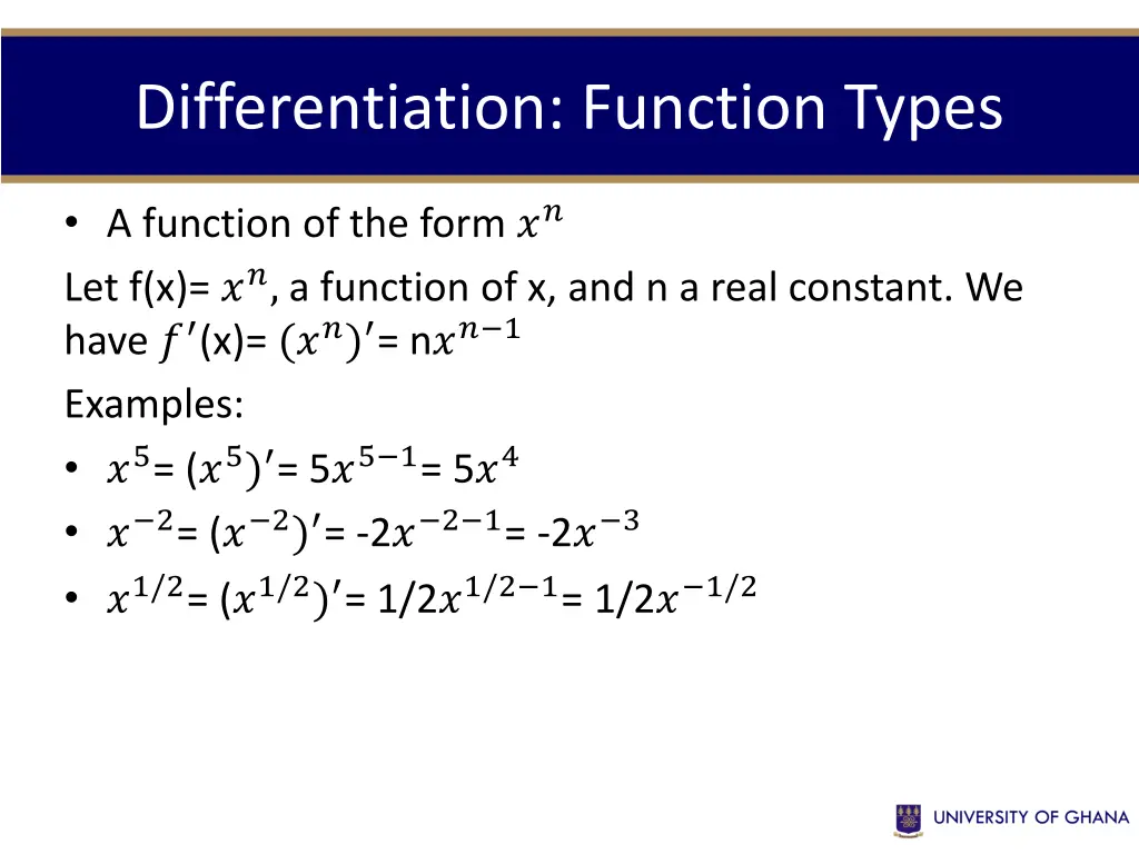 differentiation function types 1