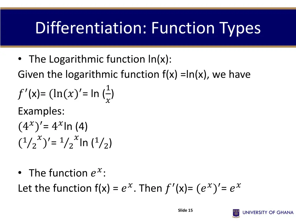 differentiation function types 3