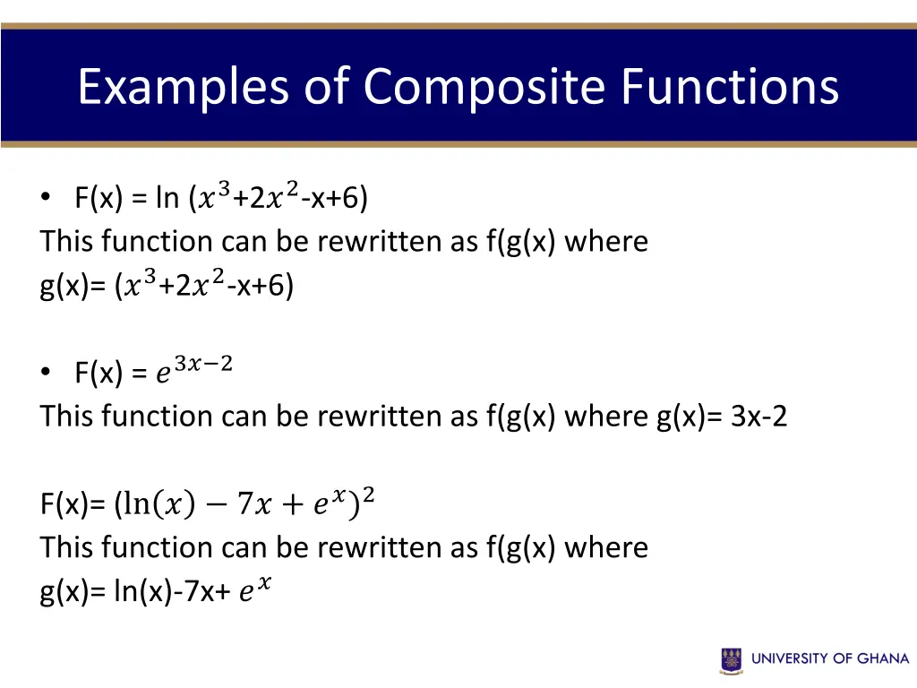 examples of composite functions