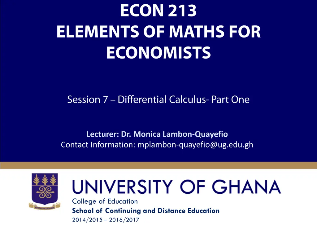lecturer dr monica lambon quayefio contact
