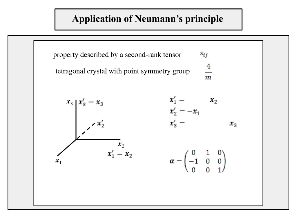 application of neumann s principle 2