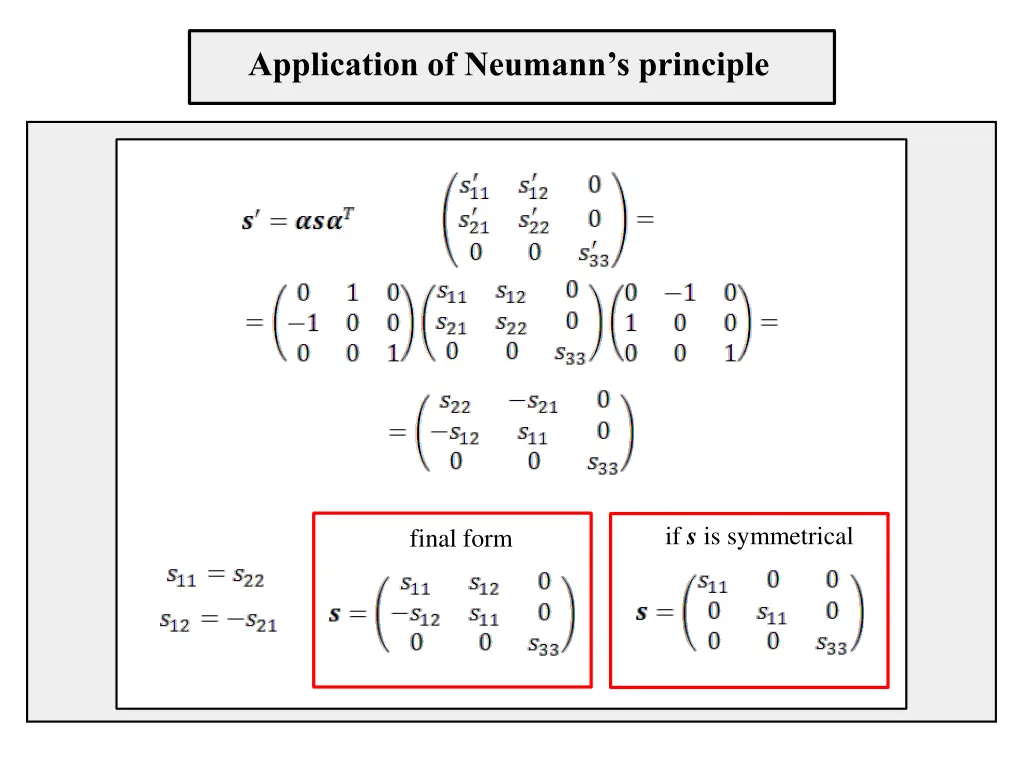 application of neumann s principle 3