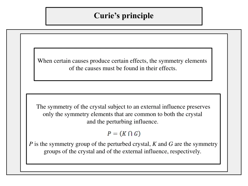curie s principle