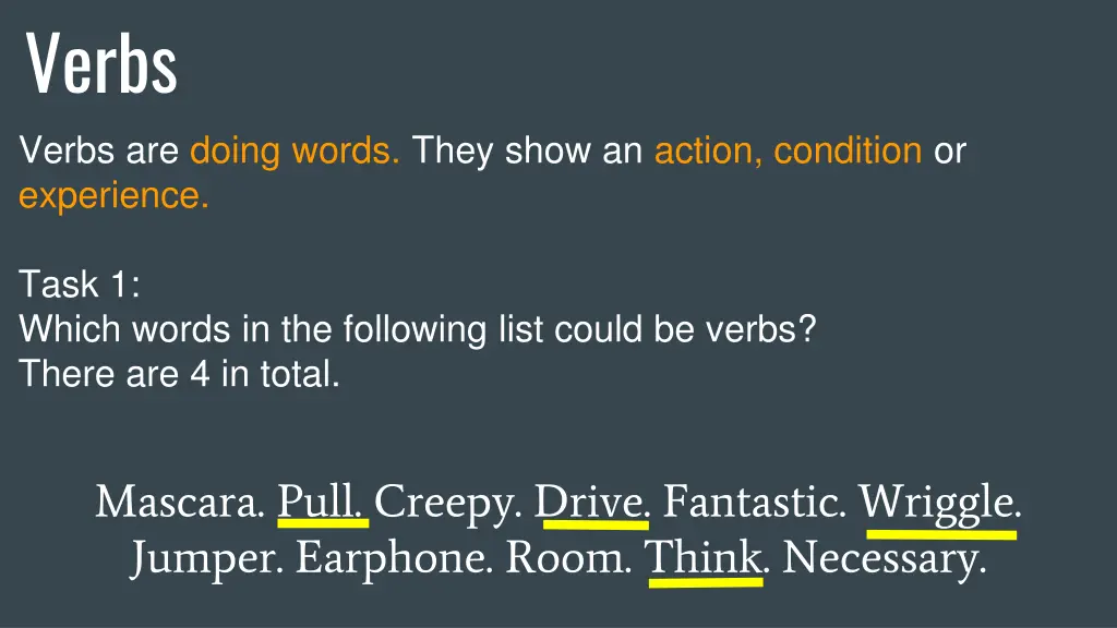 verbs 1