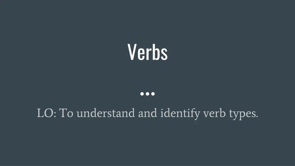 verbs