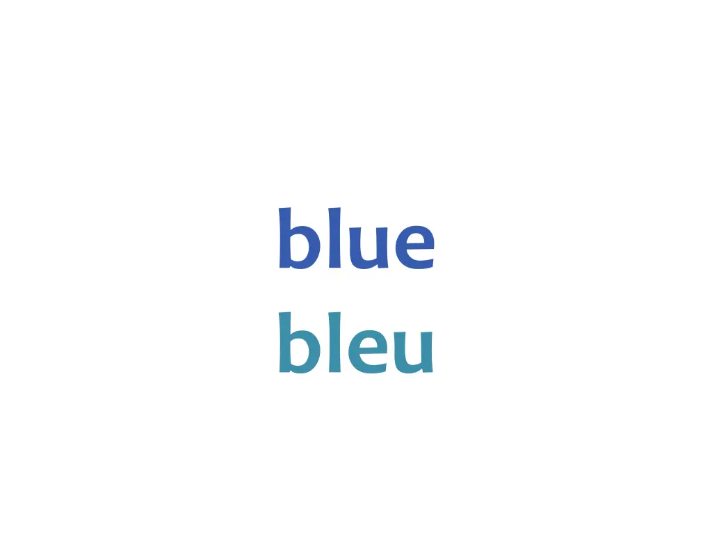 blue bleu