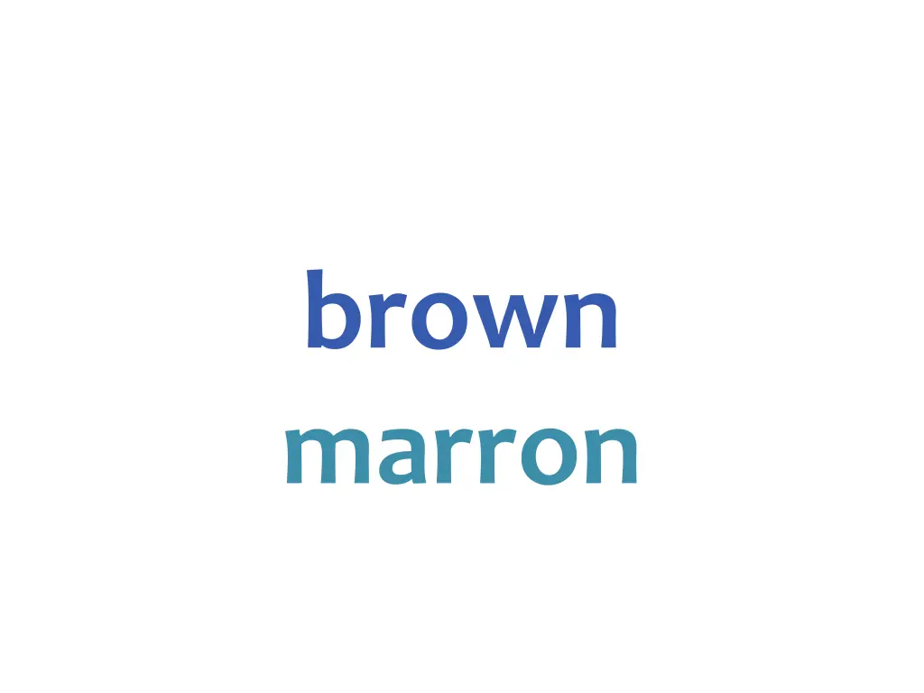 brown marron