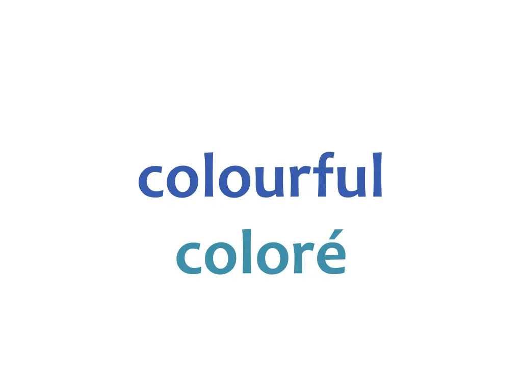 colourful color