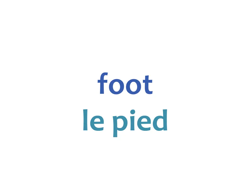 foot le pied