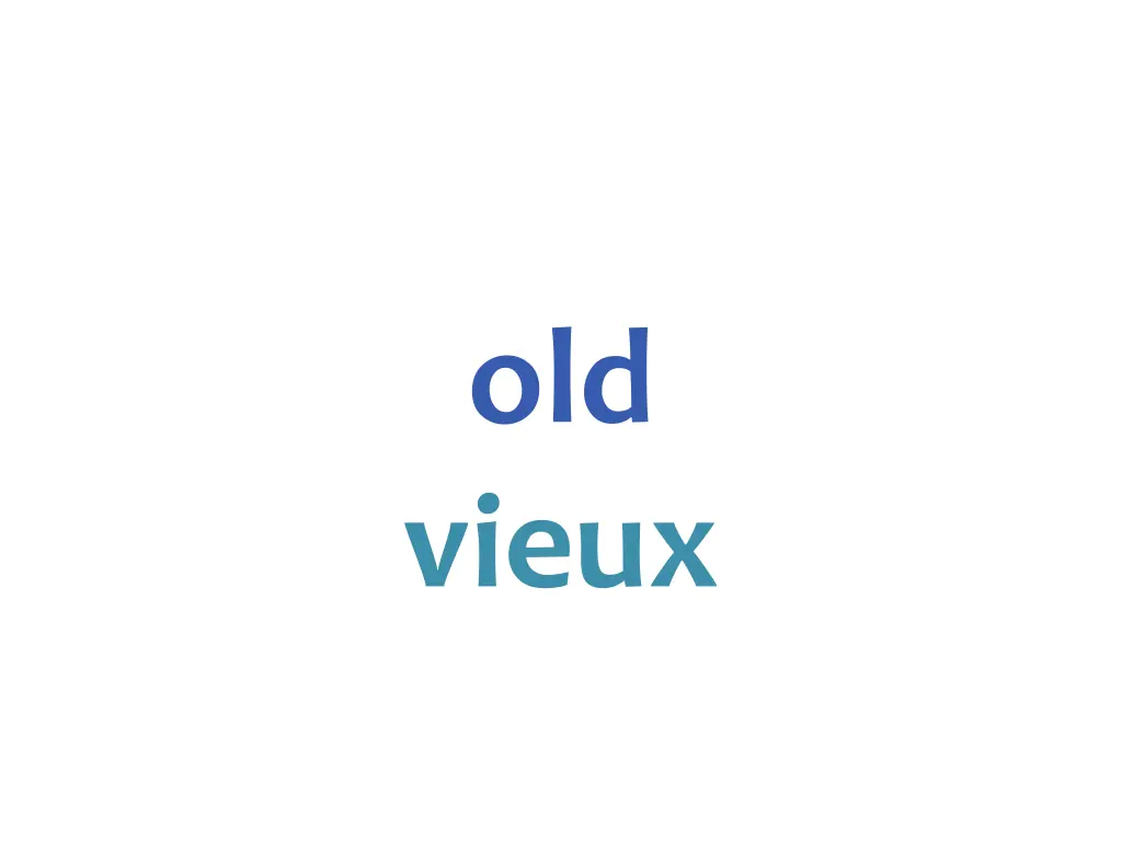 old vieux
