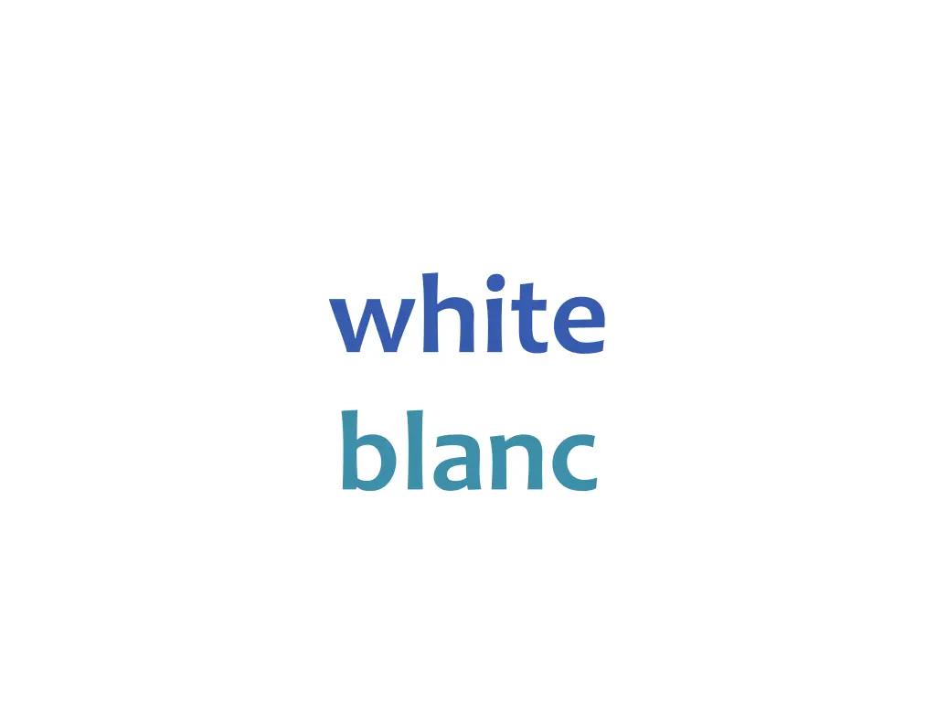 white blanc