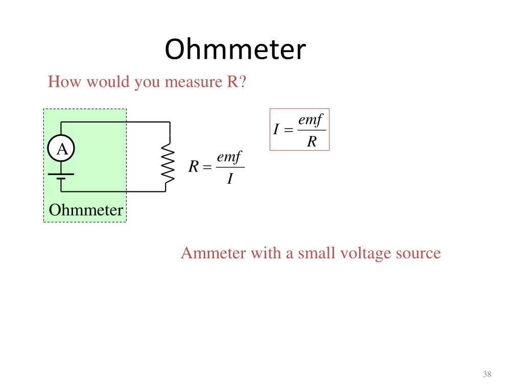 ohmmeter