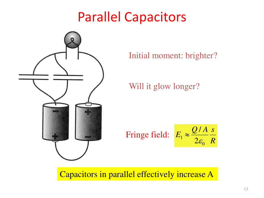 parallel capacitors