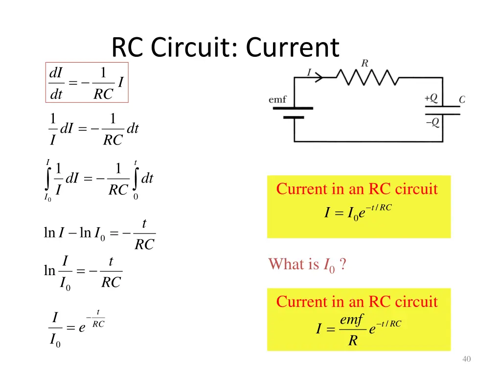 rc circuit current
