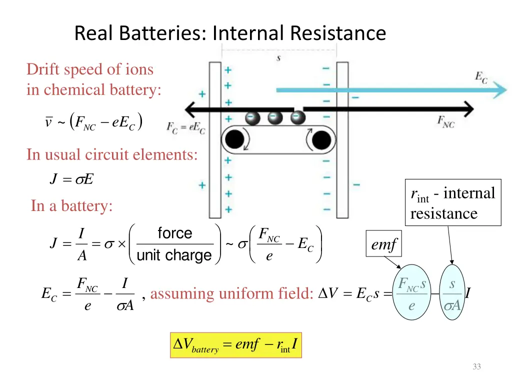 real batteries internal resistance