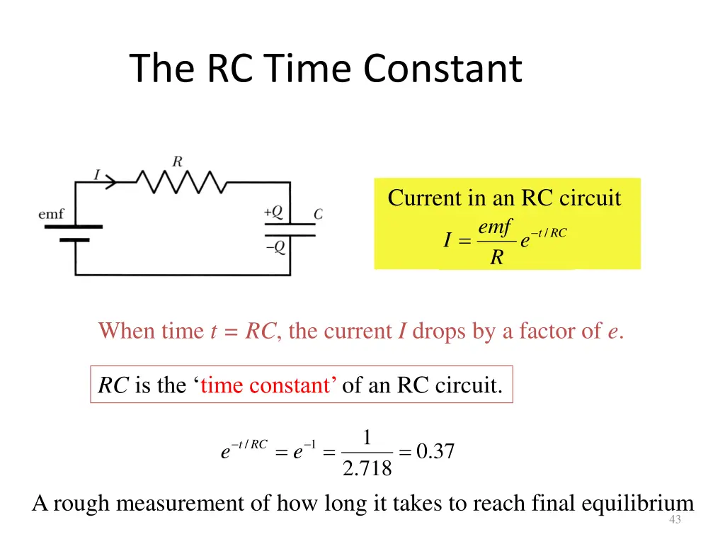 the rc time constant