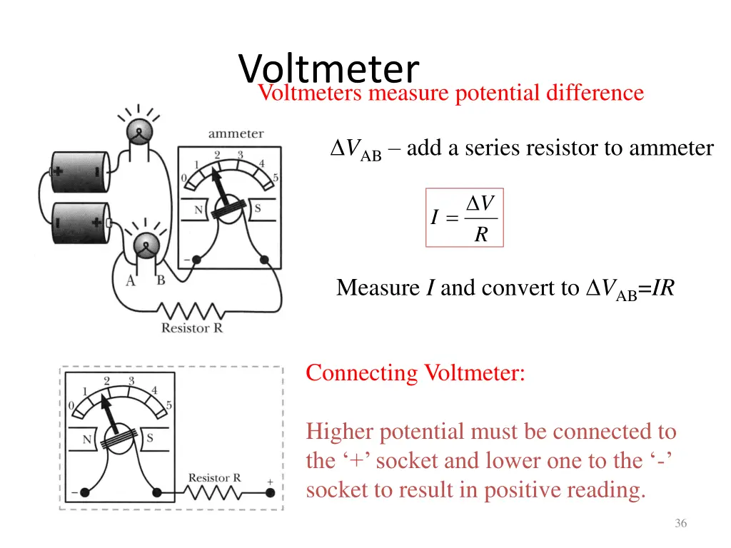 voltmeter voltmeters measure potential difference